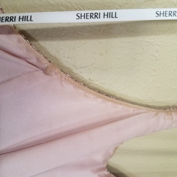 SHERRI HILLPINK BEADED/SEQUIN PROM DRESS - Picture 13 of 16